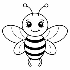 cute bee and honey vector files