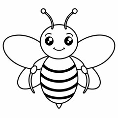 cute bee and honey vector files