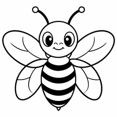cute bee and honey vector files