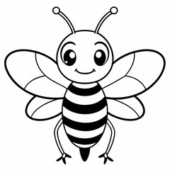cute bee and honey vector files