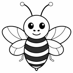 cute bee and honey vector files