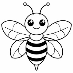cute bee and honey vector files