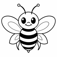 Fototapeta premium cute bee and honey vector files