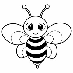 cute bee and honey vector files
