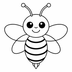 cute bee and honey vector files
