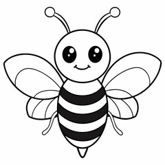 cute bee and honey vector files