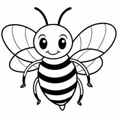 cute bee and honey vector files