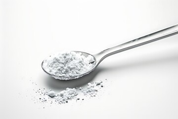 Arginine Creatine Measuring Spoon Essential Kitchen Gadget on Clean White Background.