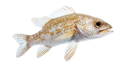 Beautiful fish captured in vibrant detail, showcasing its unique patterns and features against a clean white background.