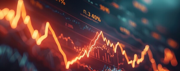 Crisp line graph representing continuous growth in stock prices, indicating promising investment opportunities.