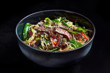 Meticulous Arrangement of Ingredients Exquisite Food Presentation