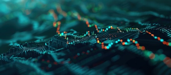 Detailed graph depicting a positive correlation between stock prices and trading volume, highlighting investor confidence.