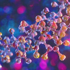Tirzepatide in 3D Van der Waals Visualization and Molecular Structure Insights.