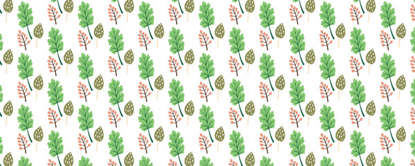 seamless pattern with leaf