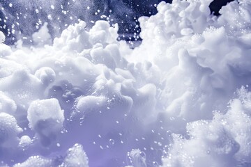 White foam covers dance floor for foam party with music and bubbles creating fun atmosphere