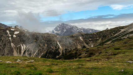 Snow and Clouds: Tre Cime Circuit in June
