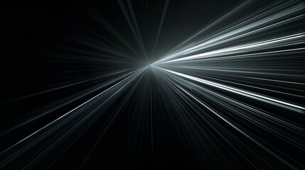 Dynamic light trails against a dark background create a futuristic display, drawing viewers into an energetic tunnel of brightness. Ideal for digital projects