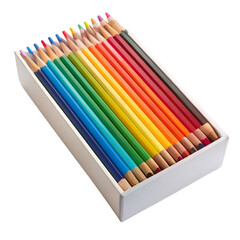 Fototapeta premium Pencils on a box transparent background