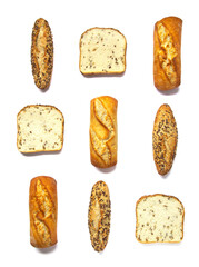 Conjunto de panes - Bodegón de panes - Pan masa madre