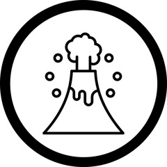 Volcano Icon Design