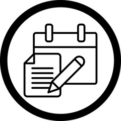 Obraz premium Exam Icon Design
