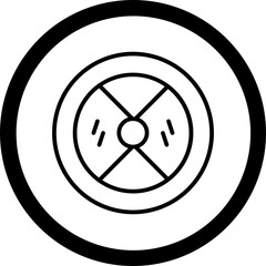 Wood Shield Icon Design