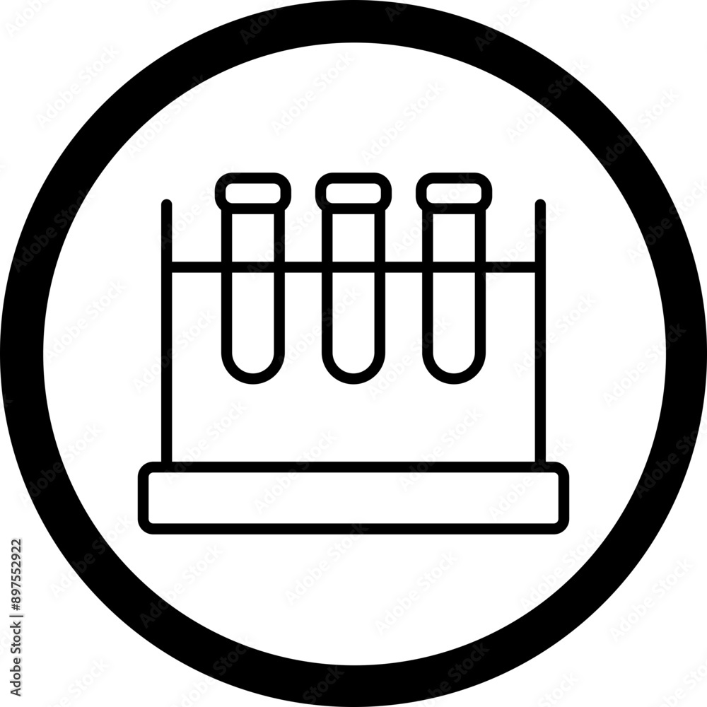 Poster test tube icon design