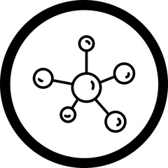 Fototapeta premium Molecules Icon Design