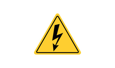 High Voltage Danger: Toxic Vector Illustration Isolated on White Background