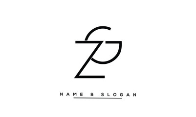 ZG, GZ, Z, G Abstract Letters Logo Monogram