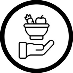 Give Food Vector Icon Design