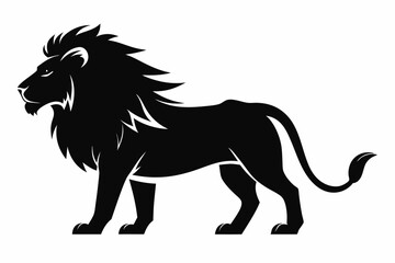 Lion vector silhouette, lion logo icon, tiger silhouette
