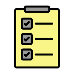 Checklist Vector Filled Icon Design
