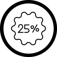 25 Sale Icon Design
