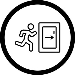 Emergency Exit Icon Design