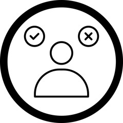 Obraz premium Decision Making Icon Design