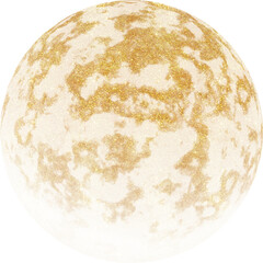 Golden planet, sparkle moon. Gold Shining Paint Stain Hand Drawn Illustration brush stroke paint ornament decorate. Gold astrology. Wedding invitation border. nebula on transparent, luxury star