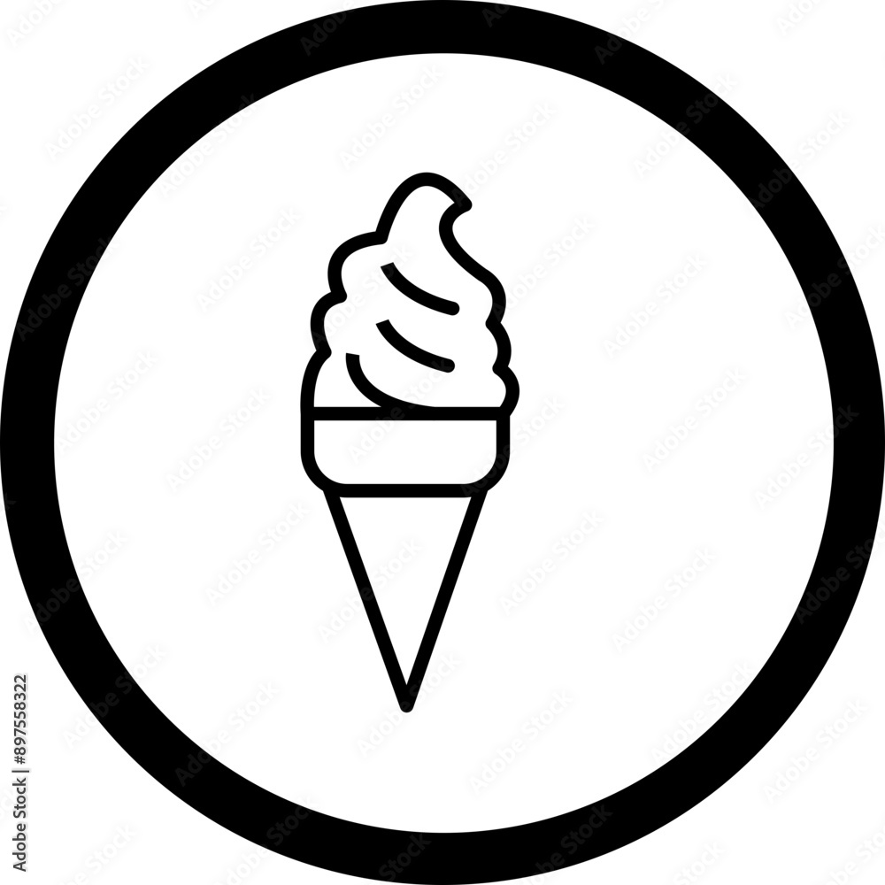 Canvas Prints ice cream icon design