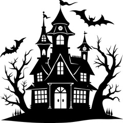 HAUNTED HOUSE SVG , Halloween Bundle Svg, Haunted House Svg Bundle, Haunted House Clipart, Haunted House Svg Cut Files for Cricut