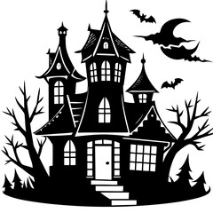 HAUNTED HOUSE SVG , Halloween Bundle Svg, Haunted House Svg Bundle, Haunted House Clipart, Haunted House Svg Cut Files for Cricut
