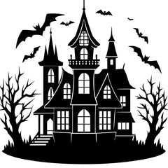 HAUNTED HOUSE SVG , Halloween Bundle Svg, Haunted House Svg Bundle, Haunted House Clipart, Haunted House Svg Cut Files for Cricut