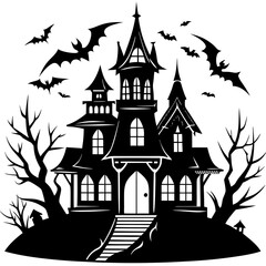 HAUNTED HOUSE SVG , Halloween Bundle Svg, Haunted House Svg Bundle, Haunted House Clipart, Haunted House Svg Cut Files for Cricut