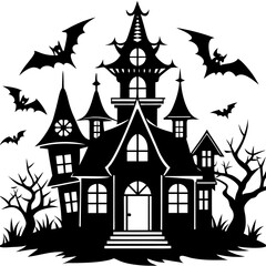 HAUNTED HOUSE SVG , Halloween Bundle Svg, Haunted House Svg Bundle, Haunted House Clipart, Haunted House Svg Cut Files for Cricut
