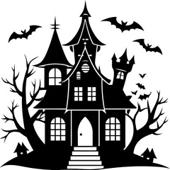 HAUNTED HOUSE SVG , Halloween Bundle Svg, Haunted House Svg Bundle, Haunted House Clipart, Haunted House Svg Cut Files for Cricut