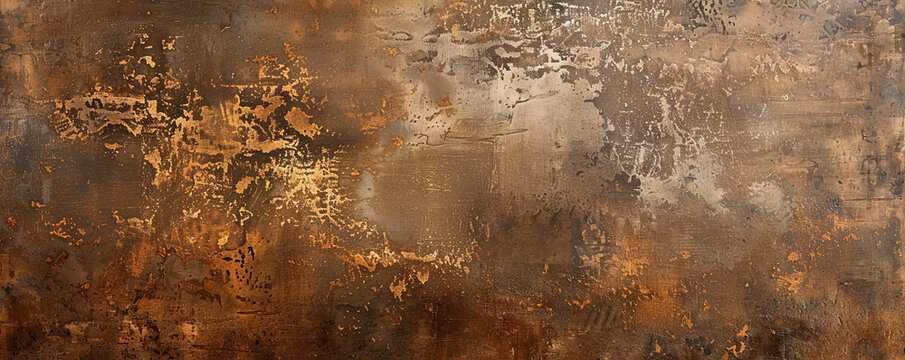 A bronze background with a soft, brushed texture, adding a modern and sophisticated touch to the design.