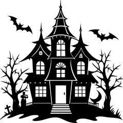 HAUNTED HOUSE SVG , Halloween Bundle Svg, Haunted House Svg Bundle, Haunted House Clipart, Haunted House Svg Cut Files for Cricut