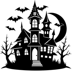 HAUNTED HOUSE SVG , Halloween Bundle Svg, Haunted House Svg Bundle, Haunted House Clipart, Haunted House Svg Cut Files for Cricut