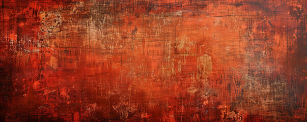 Obraz premium A dark orange background with a distressed texture, giving it a vintage and worn look that adds character and intrigue.