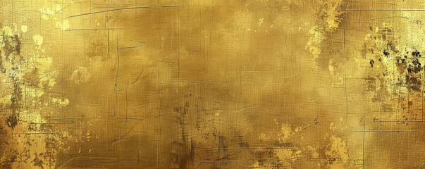 A gold background with a distressed texture, featuring subtle scratches and imperfections for a vintage feel.