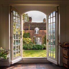 interiors of a British house, AI generated